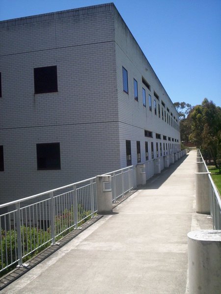 Building 11, Walkway connecting the refectory with the gym