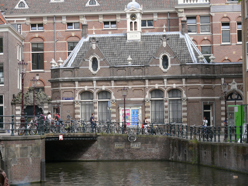 University building at the end of the canal