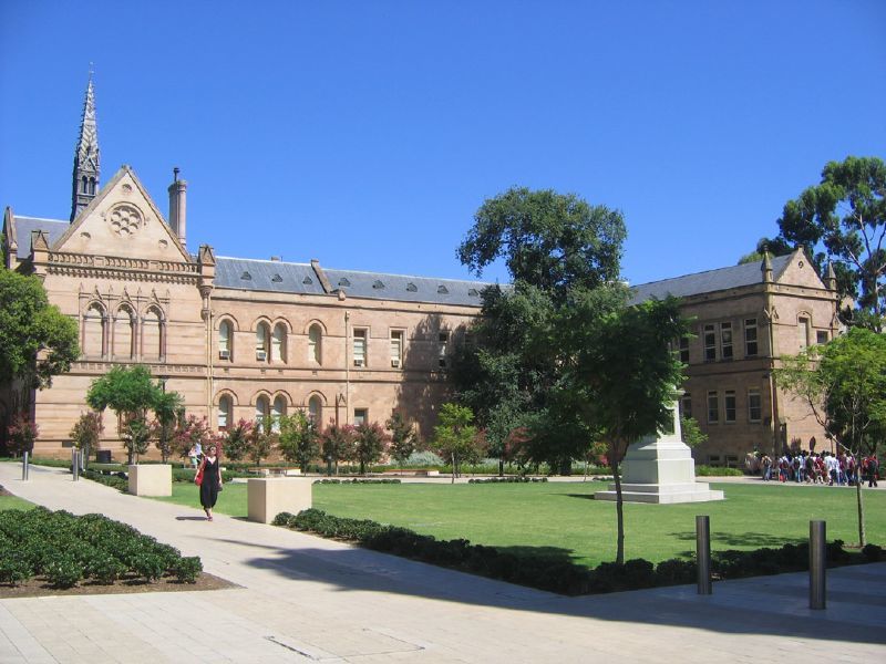 View of eastern side of the Mitchell Building from North Terrace