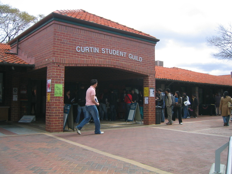 Curtin Student Guild Complex on the Market Day