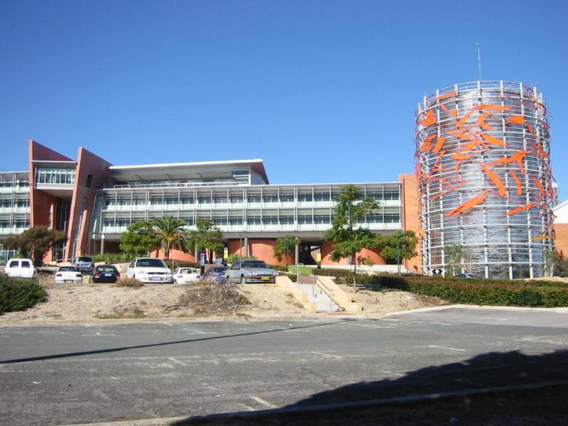 Curtin University - Building 408, with adjacent 3.8 megalitre thermal energy storage tank