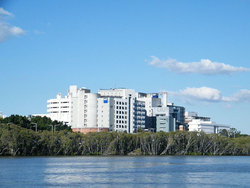 1 Gardens Point campus as seen from South Bank Parklands